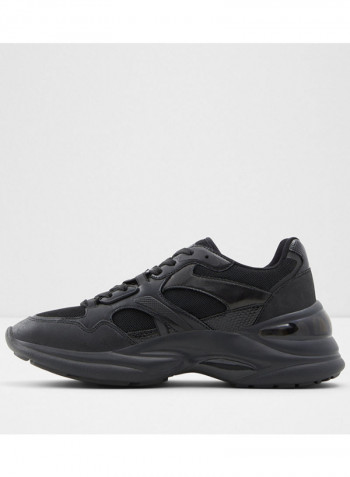 Koisa Lace-Up Low Top Sneakers Black