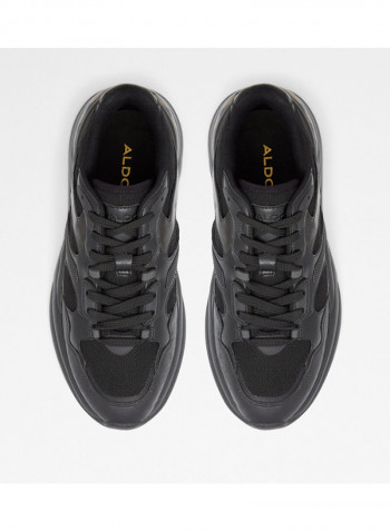 Koisa Lace-Up Low Top Sneakers Black
