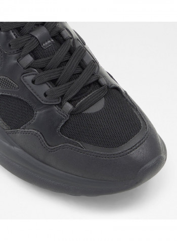 Koisa Lace-Up Low Top Sneakers Black