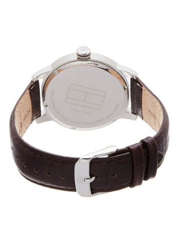 Men's Leather Analog Watch-1710423