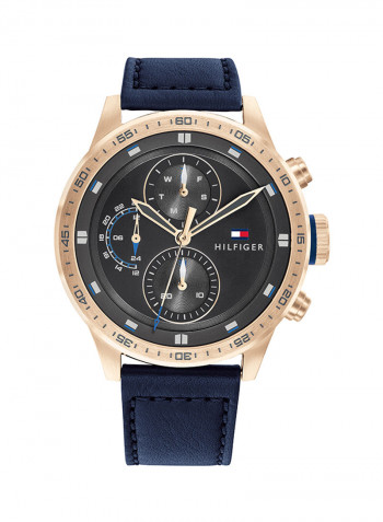 Men's Leather Analog Watch-1791808