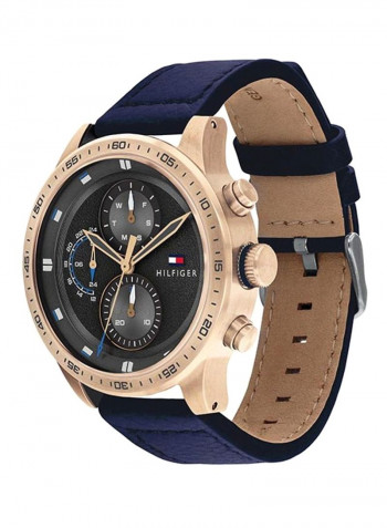 Men's Leather Analog Watch-1791808
