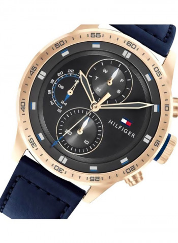 Men's Leather Analog Watch-1791808