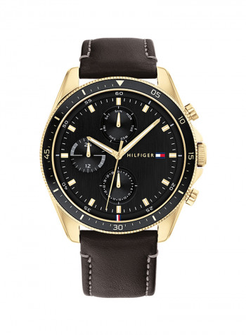 Men's Leather Analog Watch-1791836