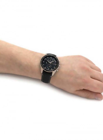 Men's Leather Analog Watch-1791836