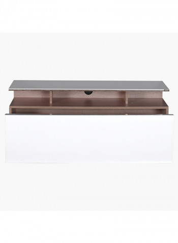 Plus Low TV Unit Brown/White