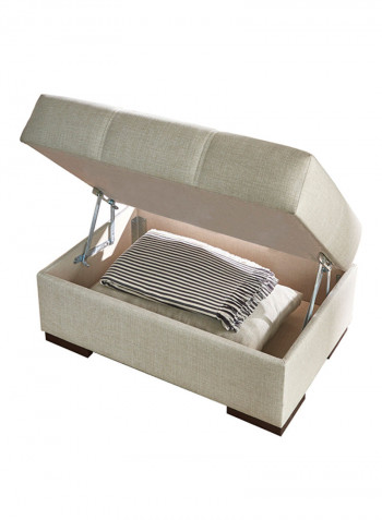 Brena Ottoman With Storage Beige/Brown