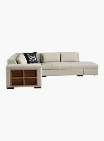 Brena Ottoman With Storage Beige/Brown