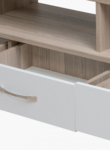 3-Drawer Wall Unit For Tvs Up To 55 Inches Multicolour 150centimeter