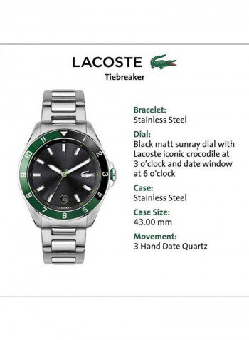 Men's Tiebreaker Stainless Steel Analog Watch 2011129