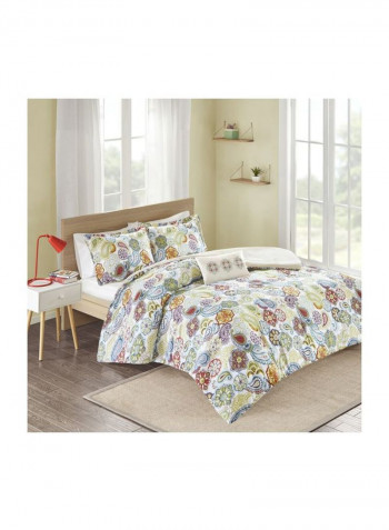 3-Piece Comforter Set Polyester Multicolour Twin/Twin X-Large