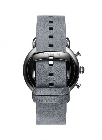 Men's Blacktop Leather Strap Watch