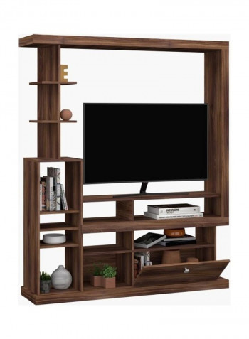 Turrif 1-Drawer Wall Unit For Tv Brown