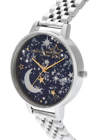 Women's Celestial Silver & Resin & Silver Glitter & Fake Pearl & Stone Dial Watch
