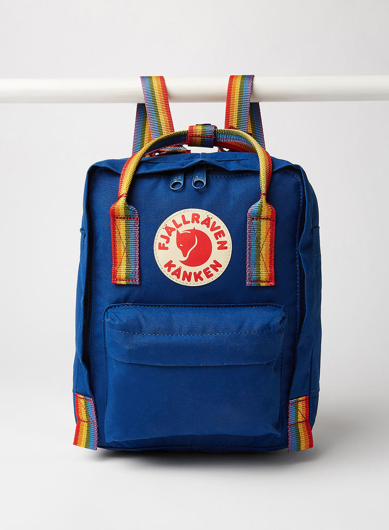 Kanken Rainbow Mini Backpack Deep Blue/Rainbow