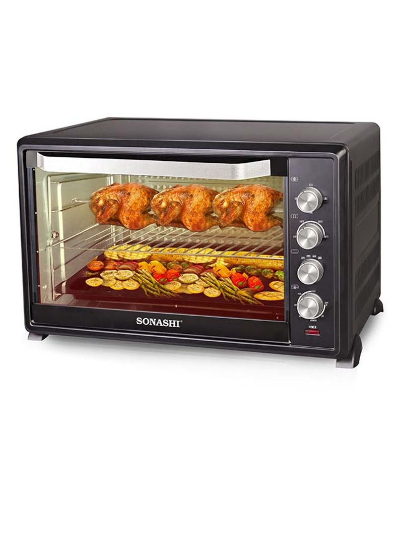 Sonashi Electric Oven With Rotisserie And Convection Function 100ltrs STO-734 BLACK 100 l STO-734 BLACK