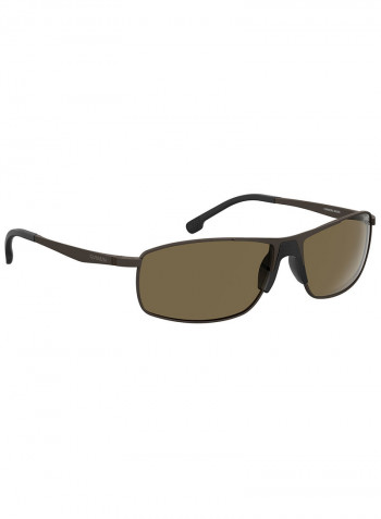 Men's Rectangular Frame Sunglasses - Lens Size: 60 mm