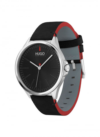 Men's Leather Analog Wrist Watch 1530133
