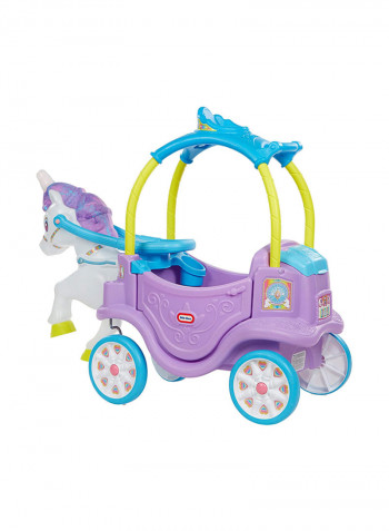 Unicorn Carriage Regular Ride-On Toy 18.63 x 32 x 19.5inch