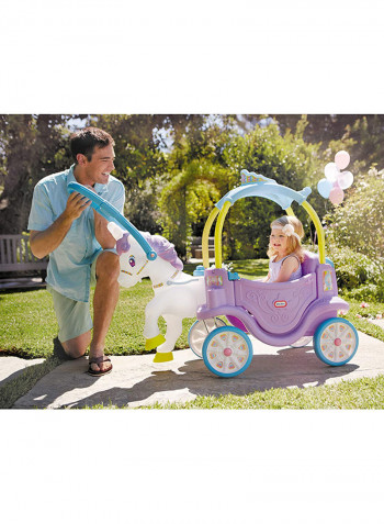 Unicorn Carriage Regular Ride-On Toy 18.63 x 32 x 19.5inch