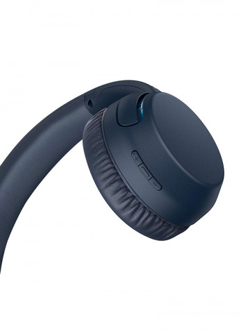 Bluetooth Over-Ear Headphone With  Mic Blue