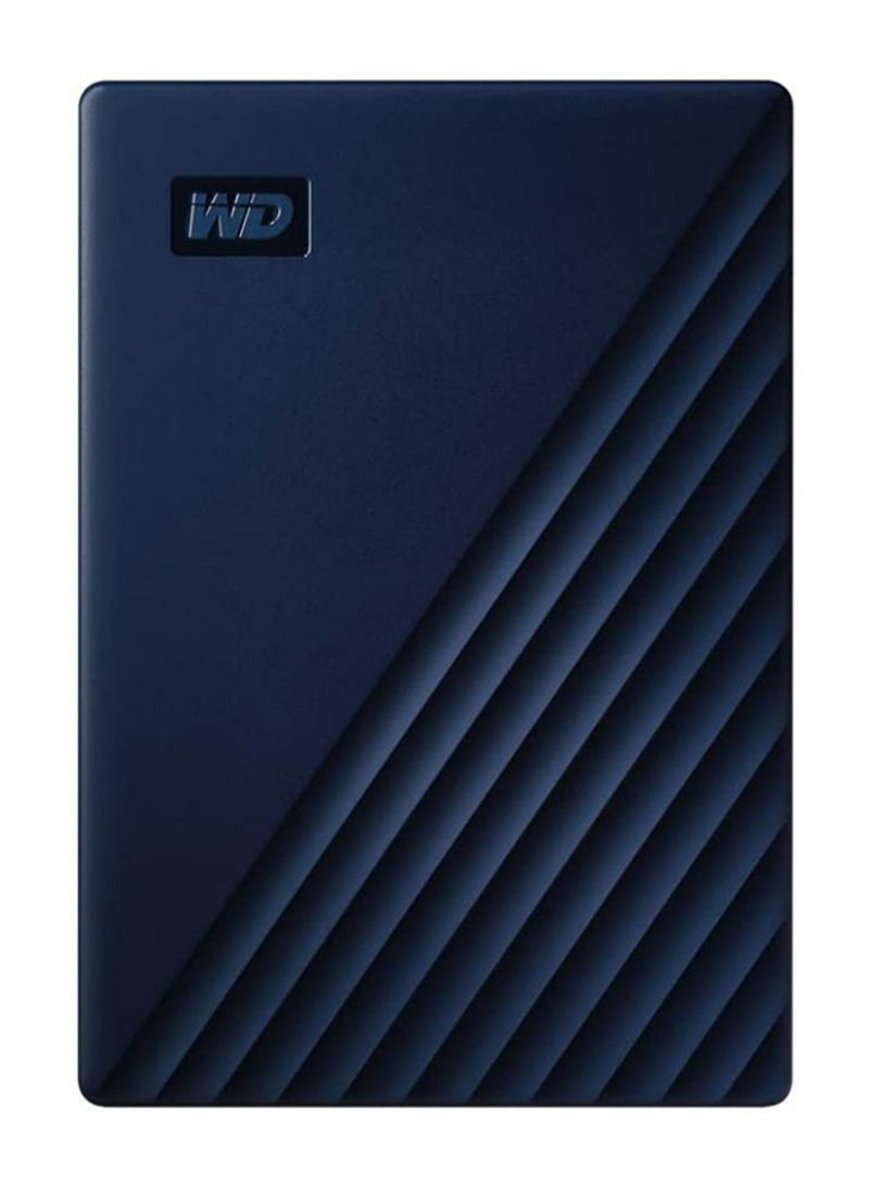 Mac Portable External Hard Drive 4TB Blue