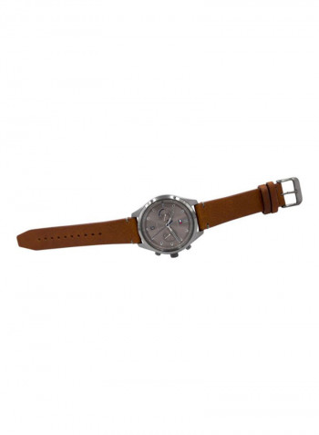 Men's Leather Analog Wrist Watch 1791730