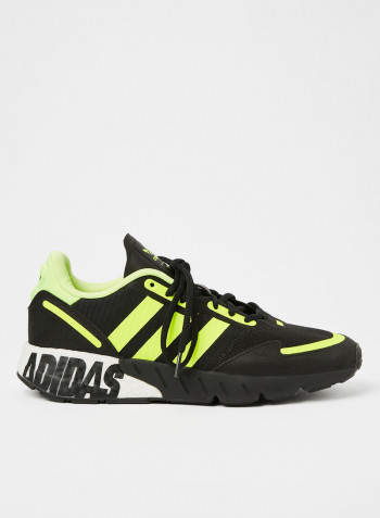 ZX 1K Boost Sneakers Core Black/Solar Yellow/Matte Silver