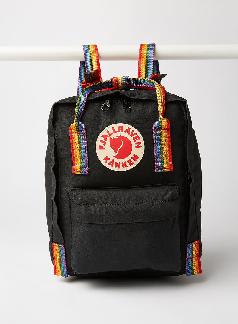 Kanken Rainbow Mini Backpack Black/Rainbow
