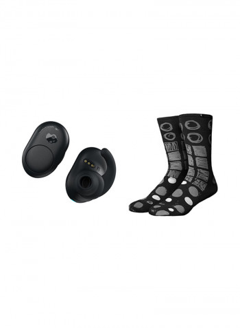Push True Wireless In-Ear Headphones With One Pair Of Socks Black