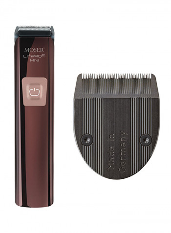 Li+Pro2 Mini Professional Cord/Cordless Hair Trimmer Brown