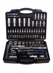 110 Piece Socket 43834 Inch And 43832 Inch Drive Set Black