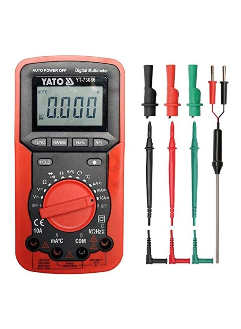 Phase Sequence Digital Multimeter Red/Black/Green