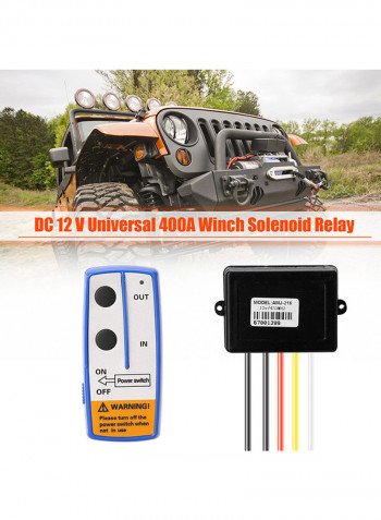 DC12V Universal 400A Winch Solenoid Relay Electric Winch Set Multicolor 20.0x10.0x6.0cm