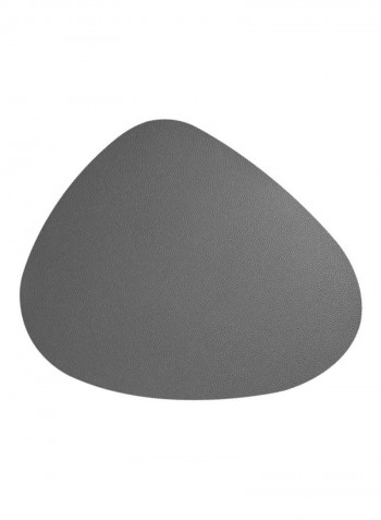 Double Sided Leather Placemat Grey 42x40x42centimeter