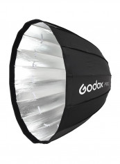Deep Lightweight Parabolic Umberlla 90centimeter Black/White
