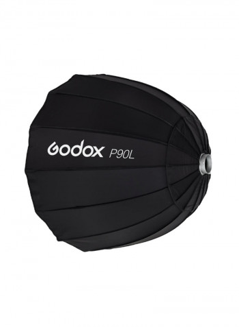 Deep Lightweight Parabolic Umberlla 90centimeter Black/White
