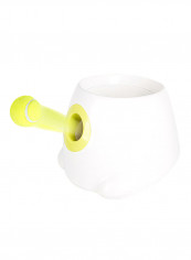 Interactive Dog Toy Tennis Ball Feeder Machine White 1.6kg