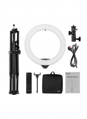 Professional LED Photography Ring Light Kit Black/White