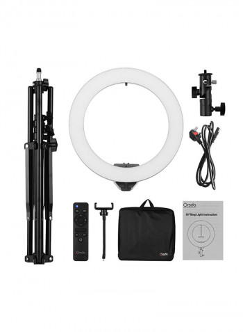 Professional LED Photography Ring Light Kit Black/White