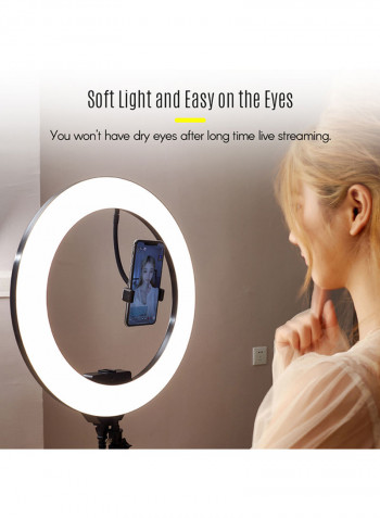 Professional LED Photography Ring Light Kit Black/White