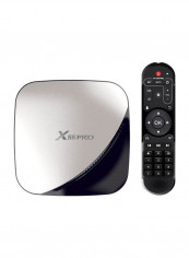 Smart Android 9.0 TV Box With Remote Control X88 PRO Black/Silver
