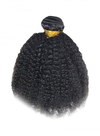Curly Human Hair Wig Black 16inch