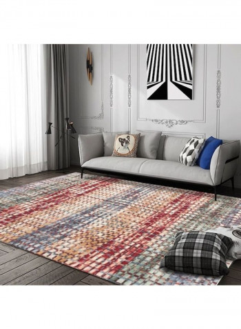 Textured Pattern Floor Rug Multicolour 80x180cm
