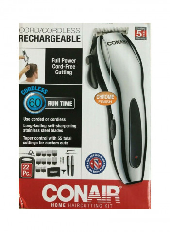 Hair Trimmer Silver/Black 10cm