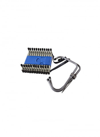Two-Story Fire Escape Ladder Black 12.5x13.2x4.5inch