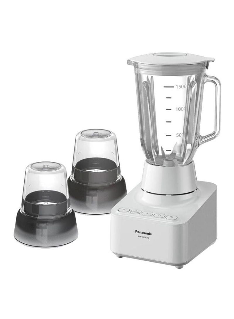 Countertop Blender With 2 Ice Crushers 600W 1.5 l 600 W 1374940 White/Clear