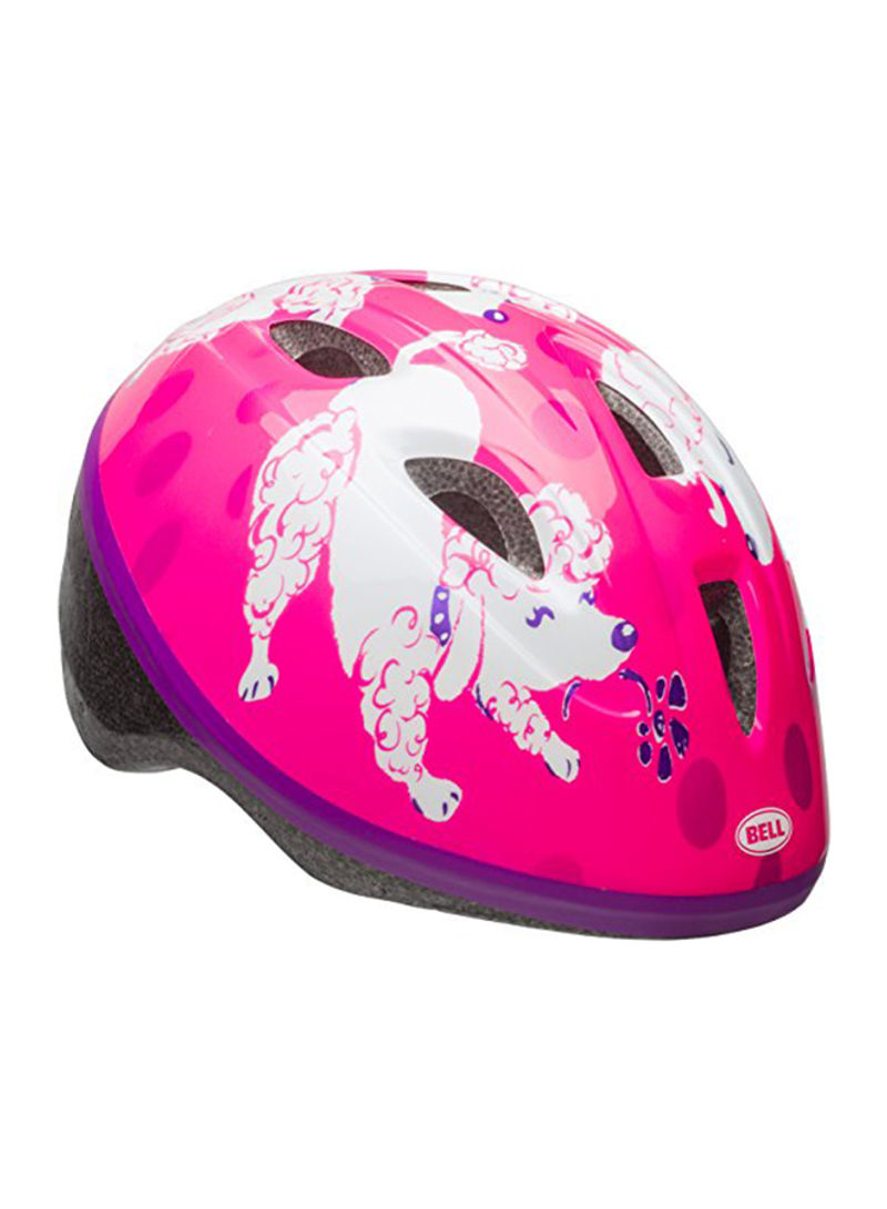 Infant Sprout Bike Helmet, Pink Poodles 0X33.528X0inch