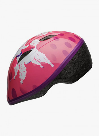 Infant Sprout Bike Helmet, Pink Poodles 0X33.528X0inch