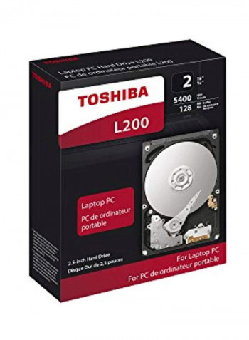 PC Internal Hard Drive 2TB Silver/Red/Black